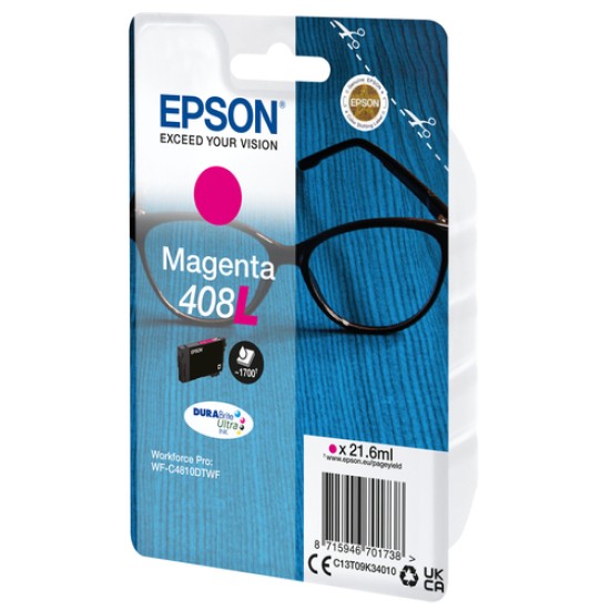 Epson 408L Spectacles DURABrite Ultra Single Magenta Ink