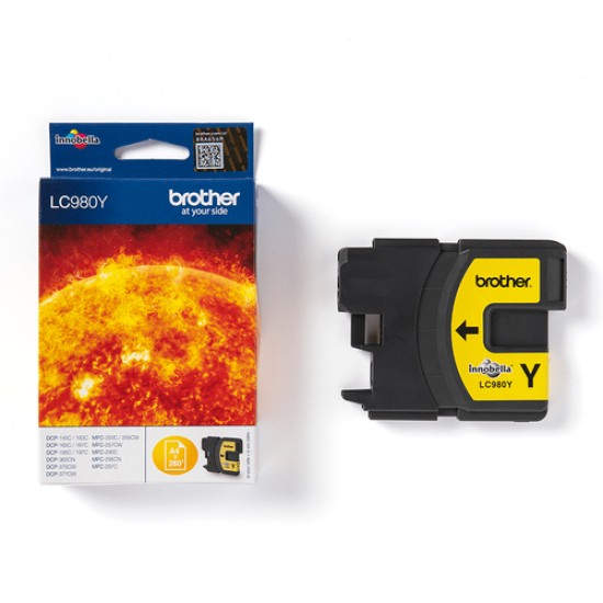 BROTHER Ink Cartridge LC980Y BROTHER Ink Cartridge LC980Y