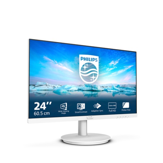 Philips V Line 241V8AW/00 computer monitor 60.5 cm (23.8\") 1920 x 1080 pixels Full HD LCD White Philips V Line 241V8AW/00 computer monitor 60.5 cm (23.8\") 1920 x 1080 pixels Full HD LCD White