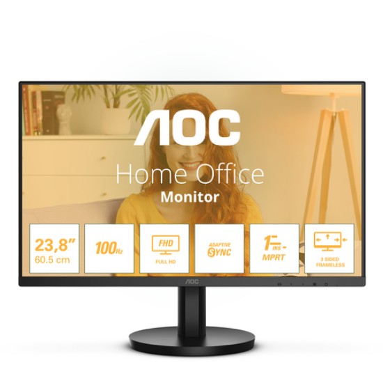 AOC MONITOR 23.8" VA-E BUSINESS/FHD/1920x1080/HDMI/VGA/100HZ/3YW/BLACK AOC MONITOR 23.8" VA-E BUSINESS/FHD/1920x1080/HDMI/VGA/100HZ/3YW/BLACK