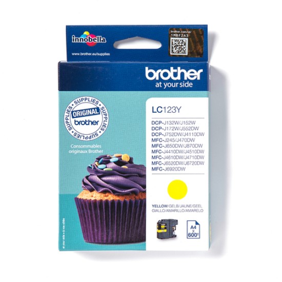 BROTHER Ink Cartridge LC123Y