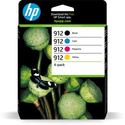 HP 912 4-pack Black/Cyan/Magenta/Yellow Original Ink Cartridges HP 912 4-pack Black/Cyan/Magenta/Yellow Original Ink Cartridges
