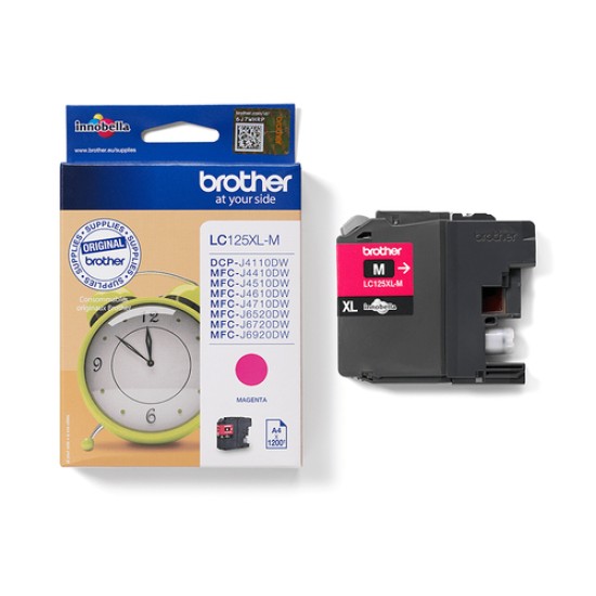 BROTHER Ink Cartridge LC125XL Magenta