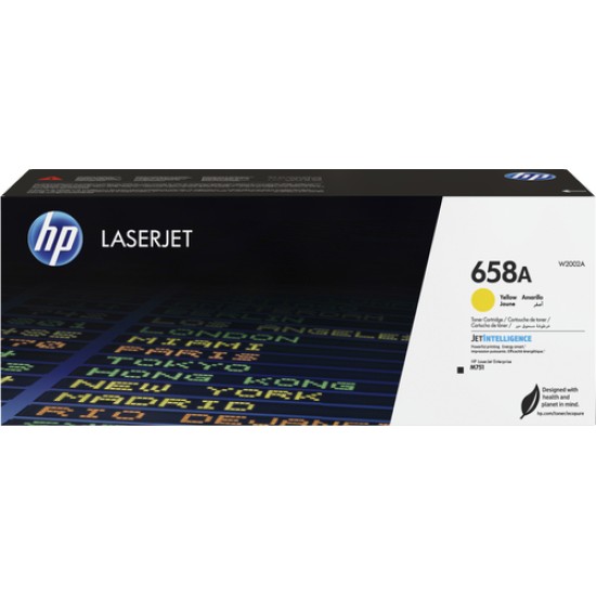 HP 658A Yellow Original LaserJet Toner Cartridge HP 658A Yellow Original LaserJet Toner Cartridge