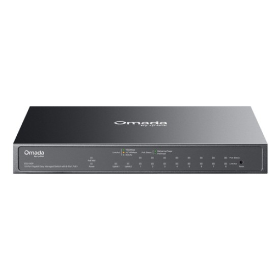 TP-Link Omada ES210GP network switch Managed L2 Gigabit Ethernet (10/100/1000) Power over Ethernet (PoE) DIN rail Black TP-Link Omada ES210GP network switch Managed L2 Gigabit Ethernet (10/100/1000) Power over Ethernet (PoE) DIN rail Black