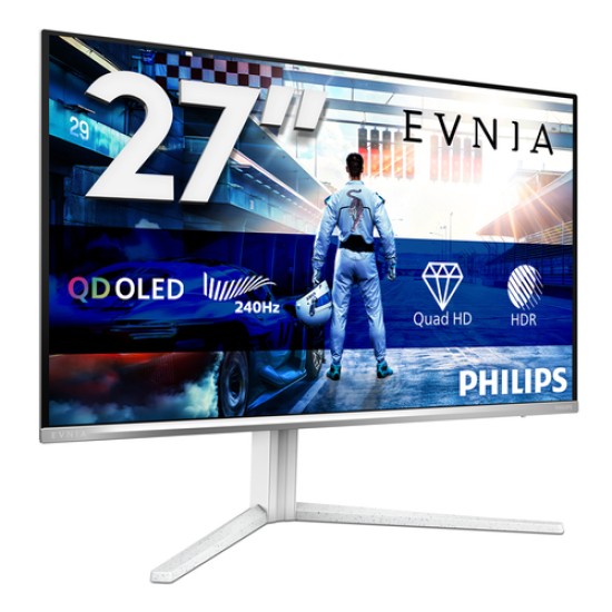 Philips Evnia 6000 27M2N6501L/00 computer monitor 67.3 cm (26.5\") 2560 x 1440 pixels Quad HD QD-OLED White Philips Evnia 6000 27M2N6501L/00 computer monitor 67.3 cm (26.5\") 2560 x 1440 pixels Quad HD QD-OLED White