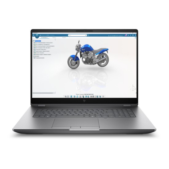 HP ZBook Fury G1i Intel Core Ultra 7 255HX Mobile workstation 45.7 cm (18\") WQXGA 32 GB DDR5-SDRAM 1 TB SSD NVIDIA RTX PRO 1000 Blackwell Wi-Fi 7 (802.11be) Windows 11 Pro AI Workstation, AI PC Silver