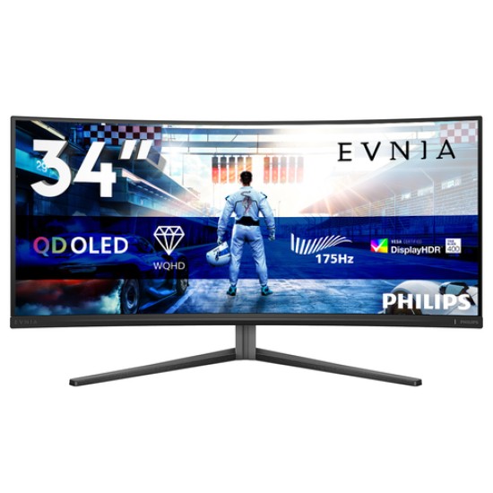 Philips Evnia 6000 34M2C6500/00 computer monitor 86.4 cm (34\") 3440 x 1440 pixels Wide Quad HD QD-OLED Grey Philips Evnia 6000 34M2C6500/00 computer monitor 86.4 cm (34\") 3440 x 1440 pixels Wide Quad HD QD-OLED Grey