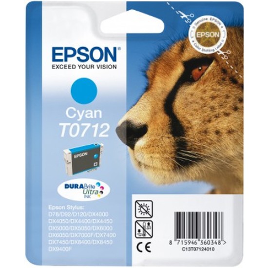 EPSON INK CARTRIDGE T0712 CYAN