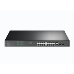 TP-LINK 18-Port Gigabit Rackmount Switch with 16 PoE+ - TL-SG1218MP