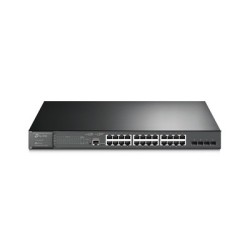 TP-LINK - JetStream 28-Port Gigabit L2 Managed Switch with 24-Port PoE+ TP-LINK - JetStream 28-Port Gigabit L2 Managed Switch with 24-Port PoE+
