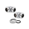 Corsair OD Fitting Pipe Hydro X Series XF Hardline 90° 12mm Twin Pack - Chrome - CX-9052021-WW