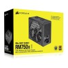 Corsair PSU RM750x Shift 80 Plus Gold 750 Watt Fully Modular ATX - Black - CP-9020251-EU