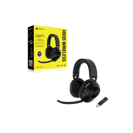 Corsair Wireless Gaming Headset HS55 - Carbon - CA-9011280-EU Corsair Wireless Gaming Headset HS55 - Carbon - CA-9011280-EU