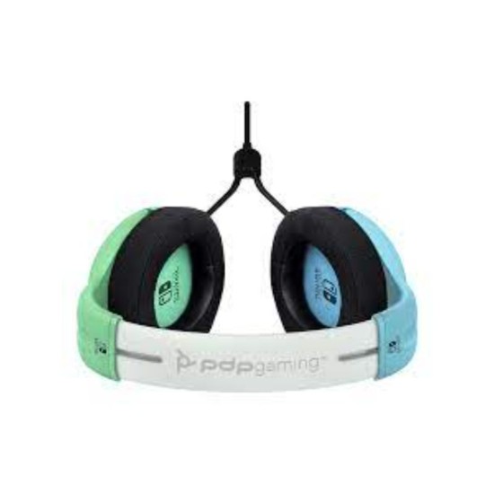 PDP - Wired Gaming Headset for Nintendo Switch Blue/Green LvL40