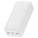 Baseus Bipow power bank with display 30000mAh 15W white (Overseas Edition) + USB-A - Micro USB cable 0.25m white (PPBD050202)