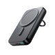 Wireless powerbank 10000mAh Joyroom JR-W050 20W MagSafe with ring and stand - black Wireless powerbank 10000mAh Joyroom JR-W050 20W MagSafe with ring and stand - black