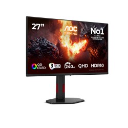 AOC G4 Q27G4ZDR computer monitor 67.3 cm (26.5\") 2560 x 1440 pixels Quad HD QD-OLED Black, Red
