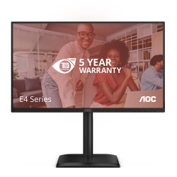 AOC E4 24E4CV computer monitor 60.5 cm (23.8\") 1920 x 1080 pixels Full HD LED Black