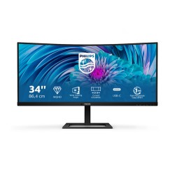 Philips E Line 346E2CUAE/00 computer monitor 86.4 cm (34\") 3440 x 1440 pixels Wide Quad HD+ LCD Black