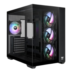 Thermaltake View 380 TG ARGB/Black/Win/SPCC/Tempered Glass* 2/120mm ARGB Lite Reverse Fan*3+120mm ARGB Lite Fan*1/Brown Box
