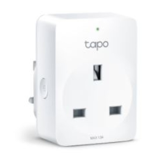 TP-LINK TAPO, MINI SMART WI-FI SOCKET, ENERGY MONITORING, 100-240 V, MAX LOAD 16 A, 50/60 HZ, 2.4 GHZ WI-FI NETWORKING, AMAZON CERTIFIED FOR HUMANS (FFS), VOICE CONTROL, UK PLUG