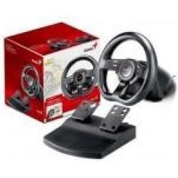 GENIUS SPEED WHEEL 5, 8-BUTTONS, TURBO FUNCTION, FOOT PEDALS, USB INTERFACE, SUPPORT WINDOWS &amp;amp; PLAYSTATION 3, C-CLAMP FOR TABLETS/DESKS