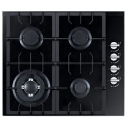 HYUNDAI HOB GAS, 60CM BUILT IN, 4 HITTING ELEMENTS, 3.4KW+ 1.8KW+ 1.8KW+ 1.0KW, 220-240V, 50HZ, AUTO IGNITION BY ELECTRICITY, SAFETY SWITCH, 8MM TEMPERED GLASS PANEL, 4 BURNERS 31X51CM, STAINLESS STEEL WATER DISH, 58x50x10CM, BLACK