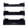 DELI PVC TRAY 3-TIER BLACK  DL-9217-B