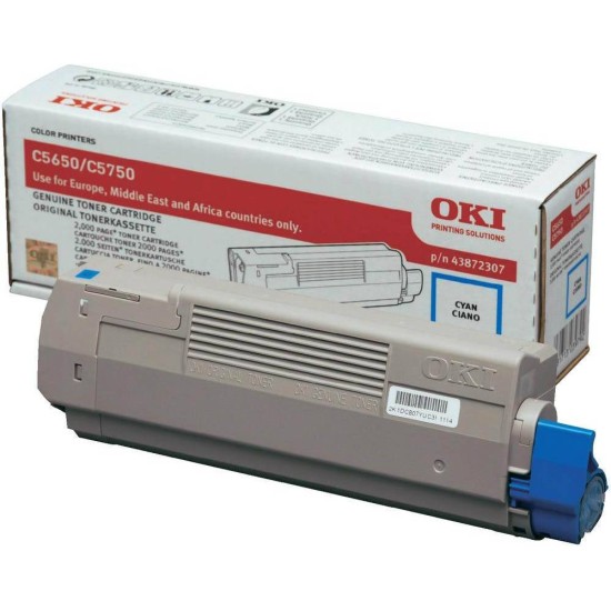 OKI TONER C5650/C5750 2k CYAN 6199 OKI TONER C5650/C5750 2k CYAN 6199