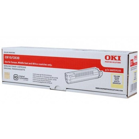 OKI TONER C810/830 YELLOW N.6234 OKI TONER C810/830 YELLOW N.6234