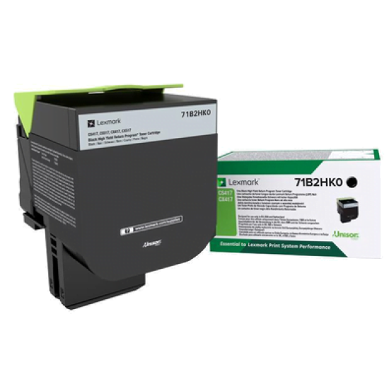 LEXMARK TONER 71B2HK0 HIGH CAPACITY BLACK LEXMARK TONER 71B2HK0 HIGH CAPACITY BLACK
