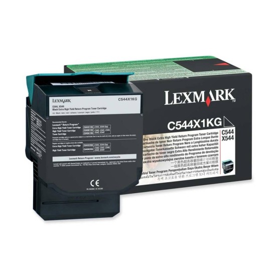 LEXMARK TONER C544X1KG BLACK LEXMARK TONER C544X1KG BLACK