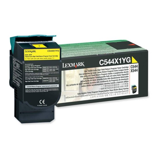 LEXMARK TONER C544X1YG YELLOW LEXMARK TONER C544X1YG YELLOW