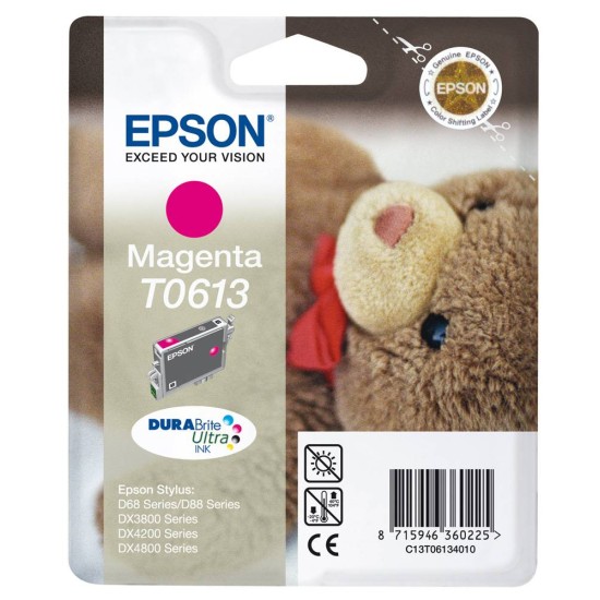 EPSON INK CARTRIDGE T0613 MAGENTA