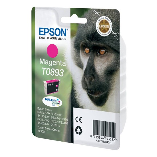 EPSON INK CARTRIDGE T0893 MAGENTA