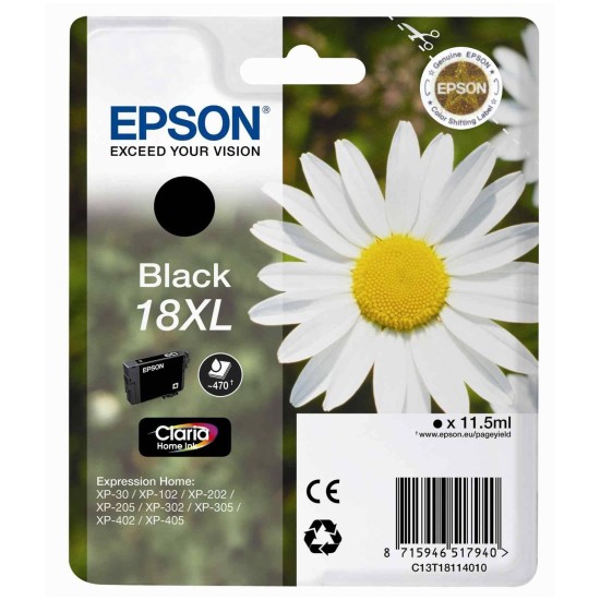 EPSON INK CARTRIDGE 18XL BLACK