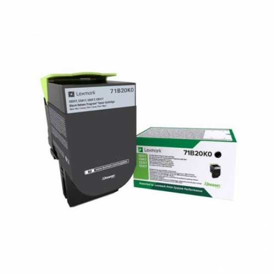 LEXMARK TONER 71B20K0 BLACK FOR CS317/417/517 LEXMARK TONER 71B20K0 BLACK FOR CS317/417/517