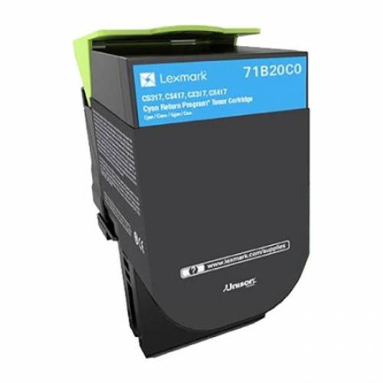 LEXMARK TONER 71B20C0 CYAN FOR CS317/417/517 LEXMARK TONER 71B20C0 CYAN FOR CS317/417/517