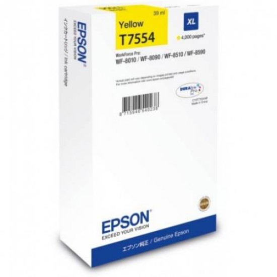 EPSON INK CARTRIDGE T7554 YELLOW EPSON INK CARTRIDGE T7554 YELLOW