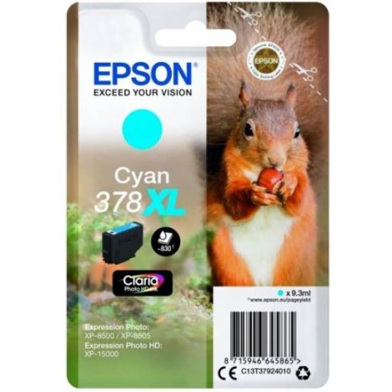 EPSON INK CARTRIDGE T3792 CYAN