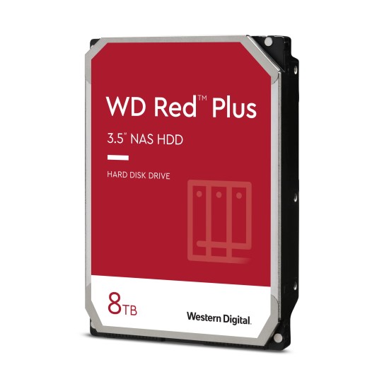 WD RED PLUS NAS HARD DRIVE WD80EFZZ SATA 6G